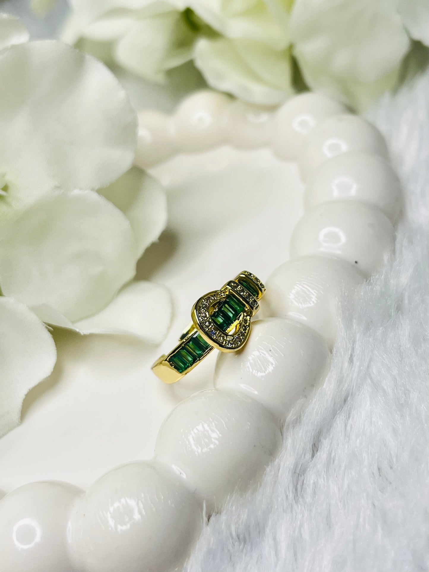 Emerald Band Ring
