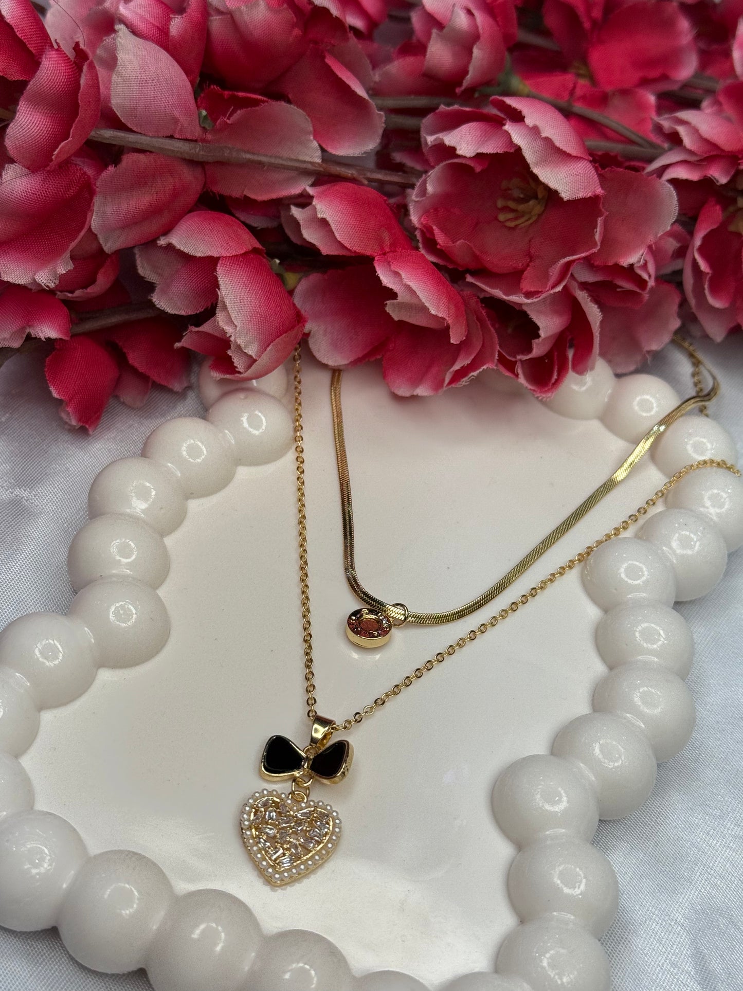 Bow n Glow Dual Necklace