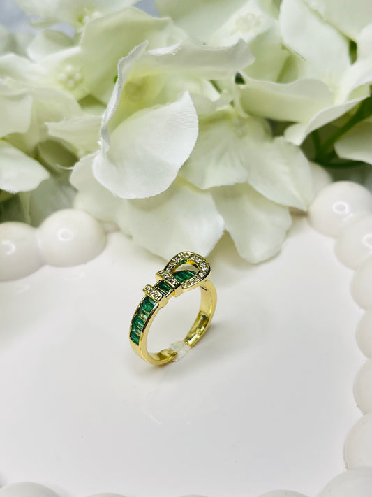 Emerald Band Ring