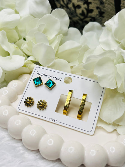 The Everyday Trio Earrings set