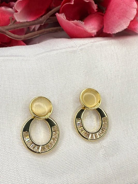 Crystal Orbit Earrings