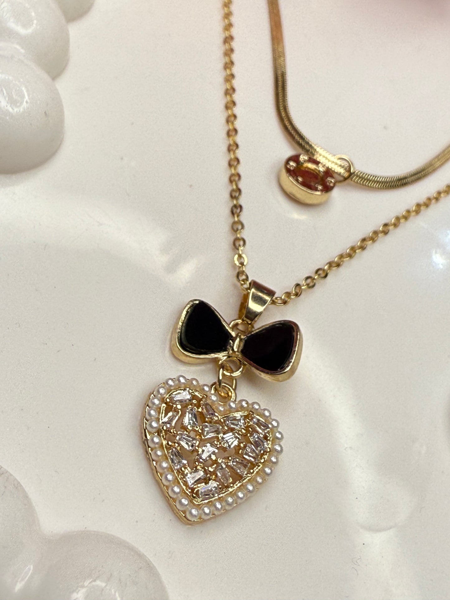 Bow n Glow Dual Necklace