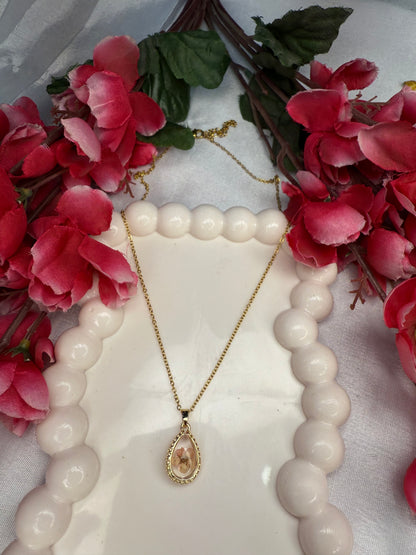 Flower Drop Necklace [Real Flower Inside]